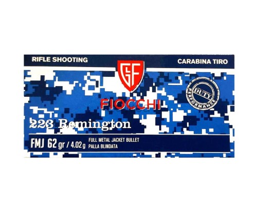 FIOCCHI 223 rem FMJ 62gr