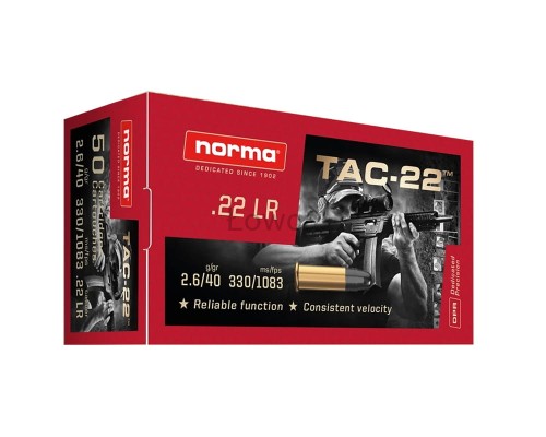 amu.s Norma .22LR TAC-22 40gr