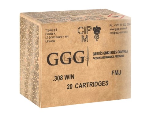 amu.m GGG 308win GXP11 147gr, FMJ  UN:0012