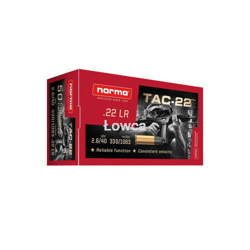 amu.s NORMA 22LR TAC-22 2.6g/40gr UN0012