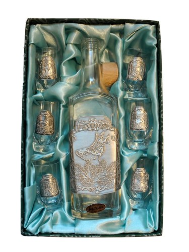 Zestaw butelka + 6 kieliszków